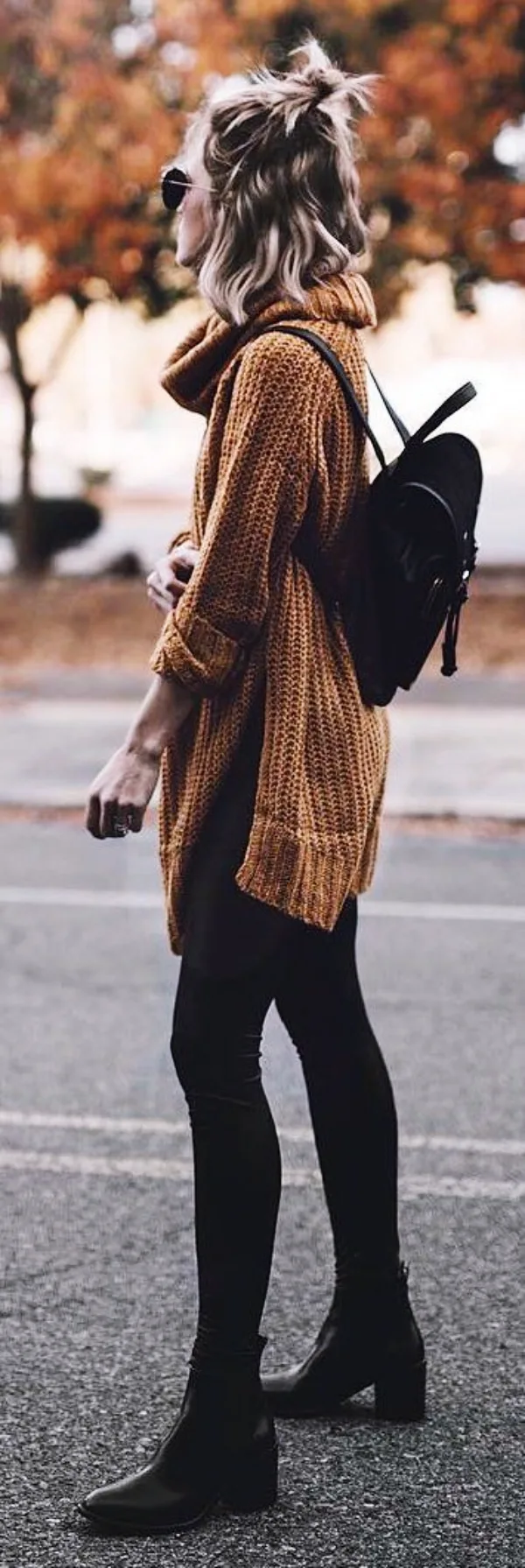 Off-to-Work-Oversized-Sweater-Outfits