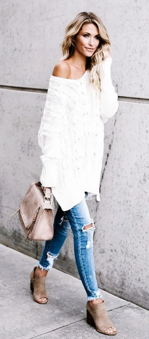 Off-to-Work-Oversized-Sweater-Outfits