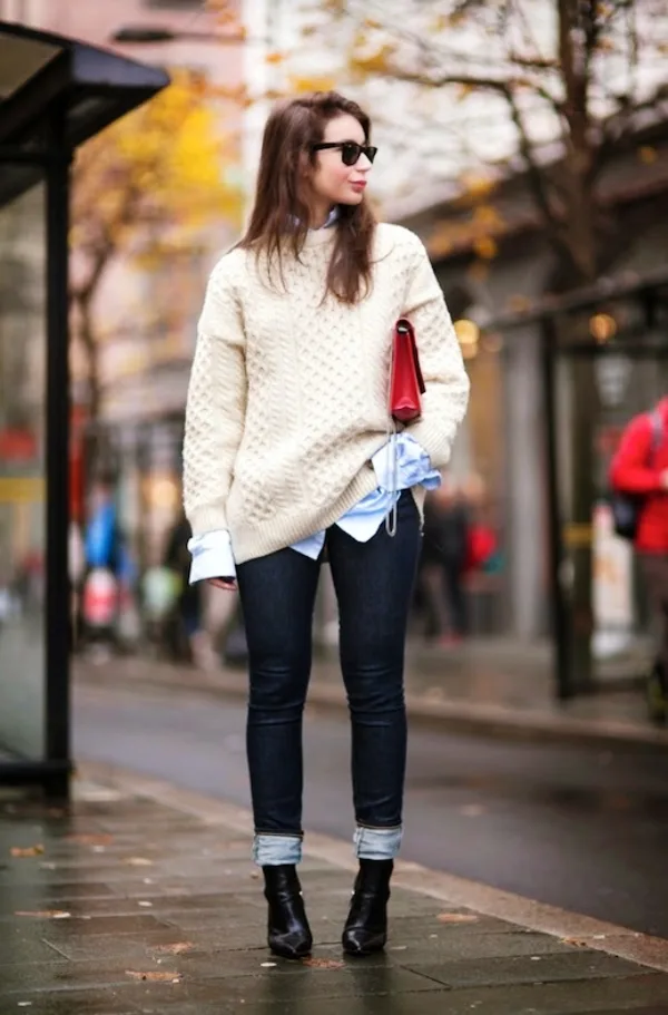 Off-to-Work-Oversized-Sweater-Outfits