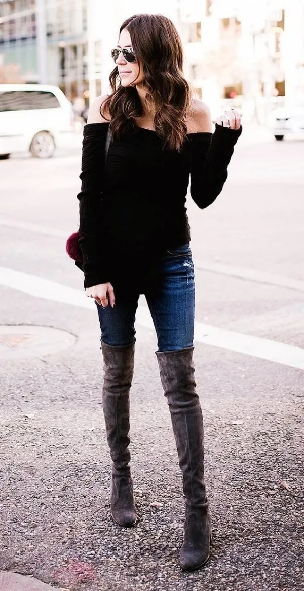 Sexy-Off-Shoulder-Winter-Outfits