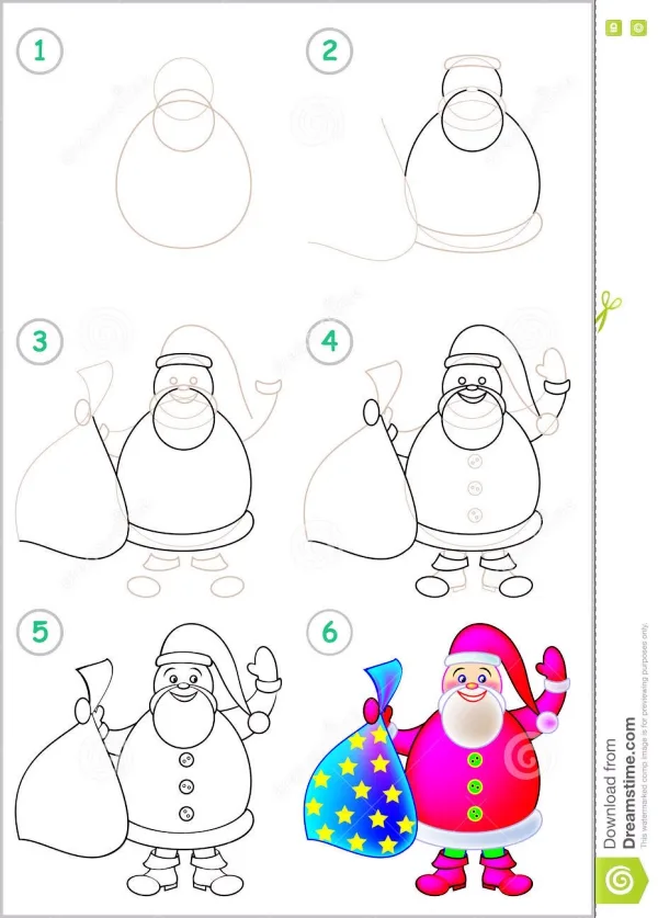 How-to-Draw-a-Cute-Santa