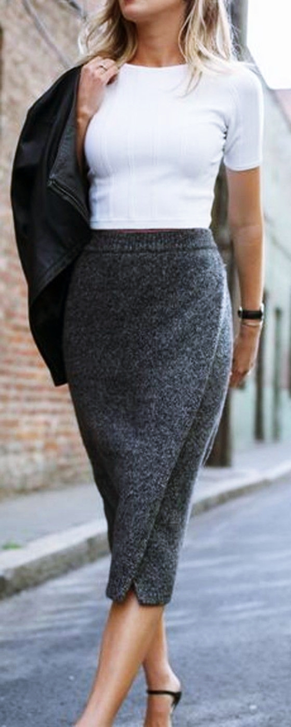 Work Skirts Knee Length at Roberto Crabtree blog