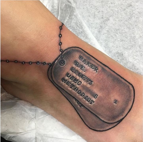 military dog tag tattoo designs