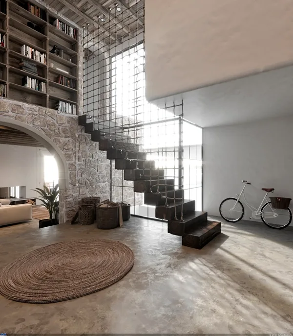 unique-stair-wall-decoration-ideas
