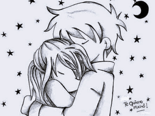 40 Romantic Couple Hugging Drawings and Sketches – Buzz16