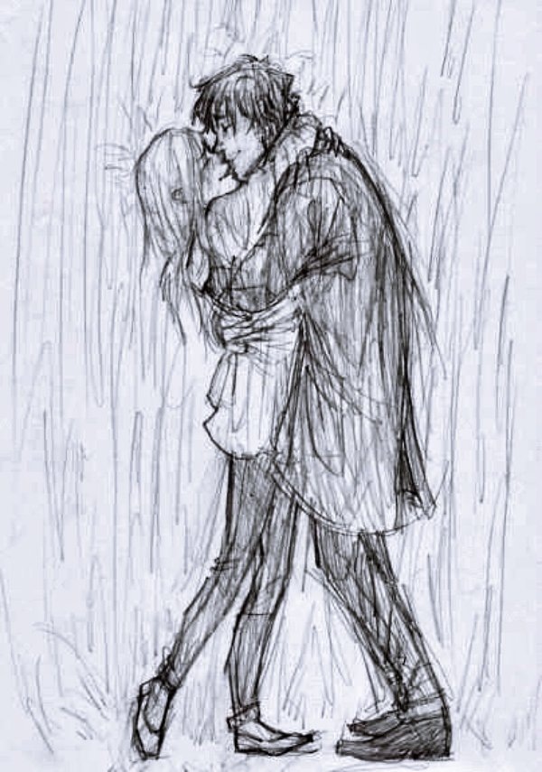 Romantic-Couple-Hugging-Drawings-and-Sketches