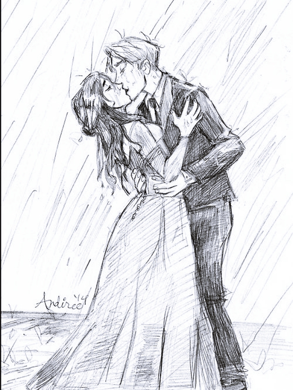 Romantic-Couple-Hugging-Drawings-and-Sketches