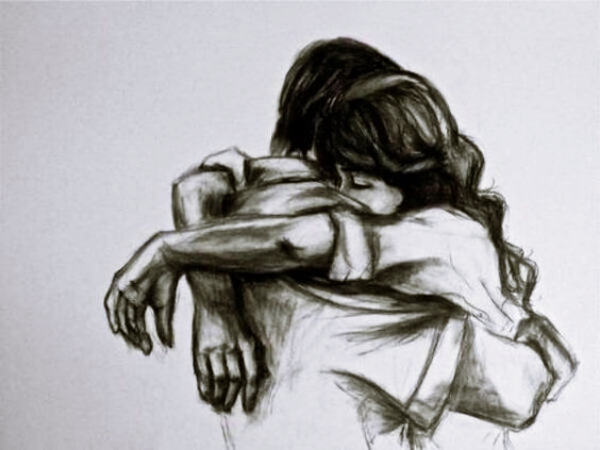 Romantic-Couple-Hugging-Drawings-and-Sketches