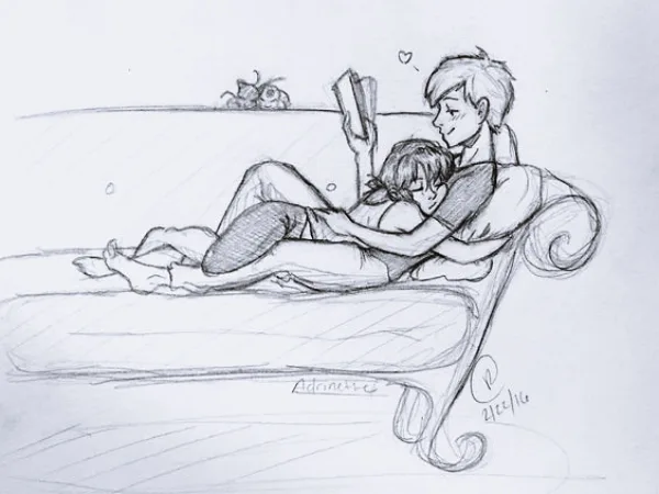 Romantic-Couple-Hugging-Drawings-and-Sketches