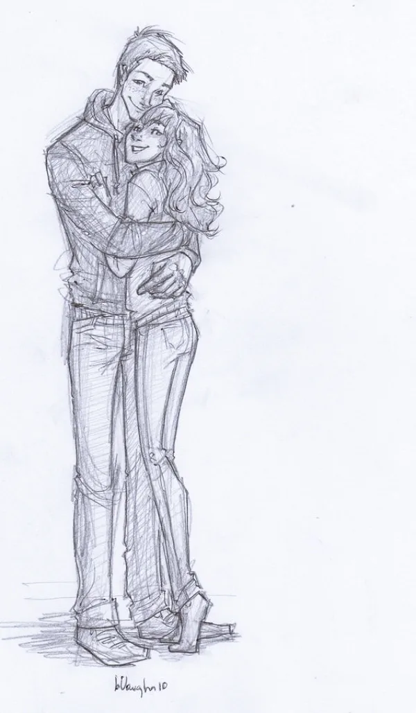 Romantic-Couple-Hugging-Drawings-and-Sketches
