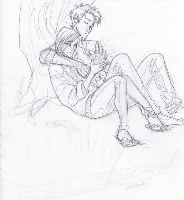 Romantic-Couple-Hugging-Drawings-and-Sketches