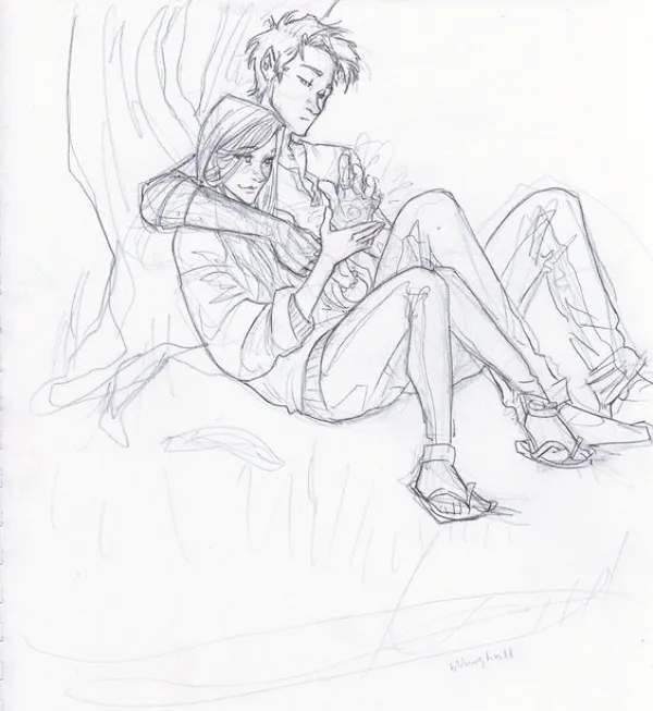Romantic-Couple-Hugging-Drawings-and-Sketches