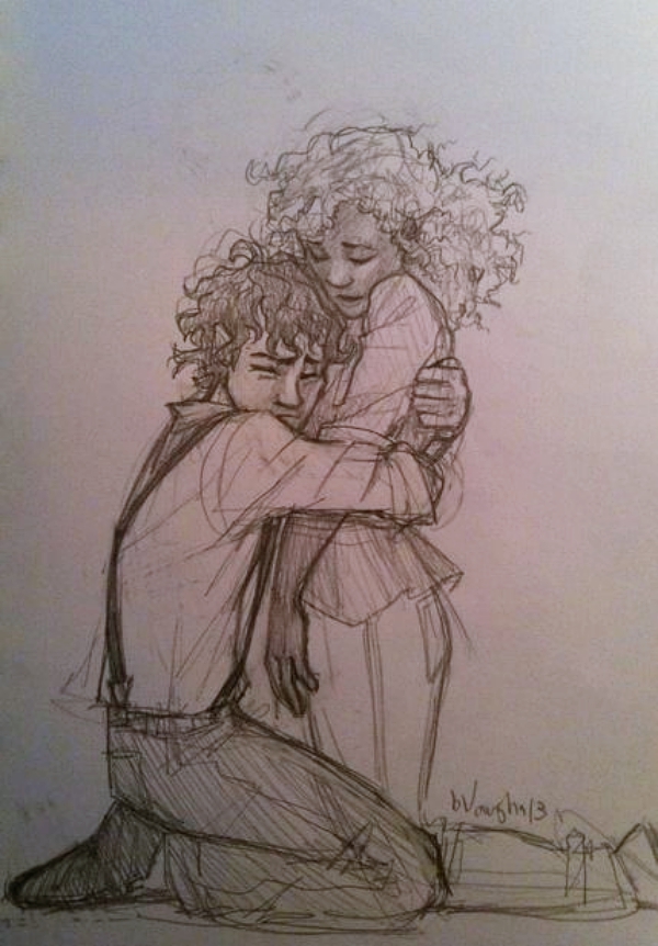 Romantic-Couple-Hugging-Drawings-and-Sketches