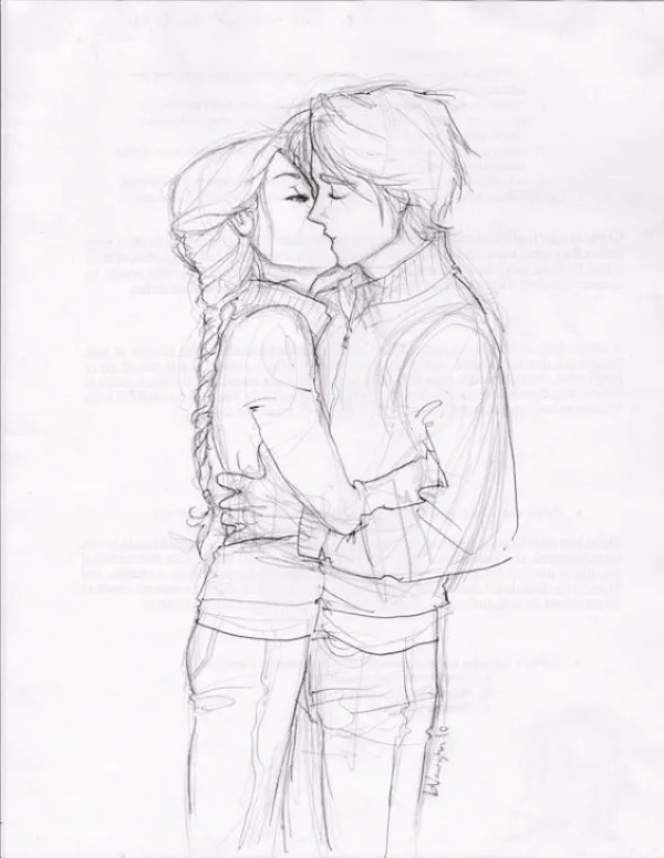 Romantic-Couple-Hugging-Drawings-and-Sketches
