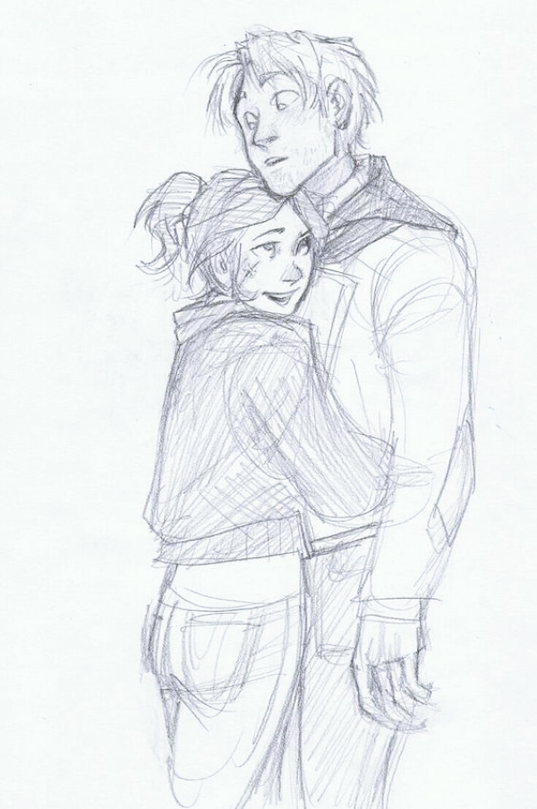 Romantic-Couple-Hugging-Drawings-and-Sketches