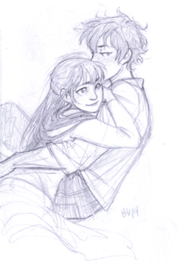 Romantic-Couple-Hugging-Drawings-and-Sketches