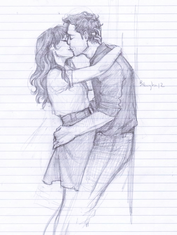 40 Romantic Couple Hugging Drawings and Sketches – Buzz16