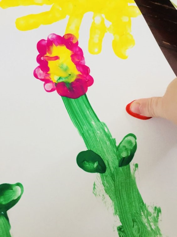 Kindergarten Finger Painting