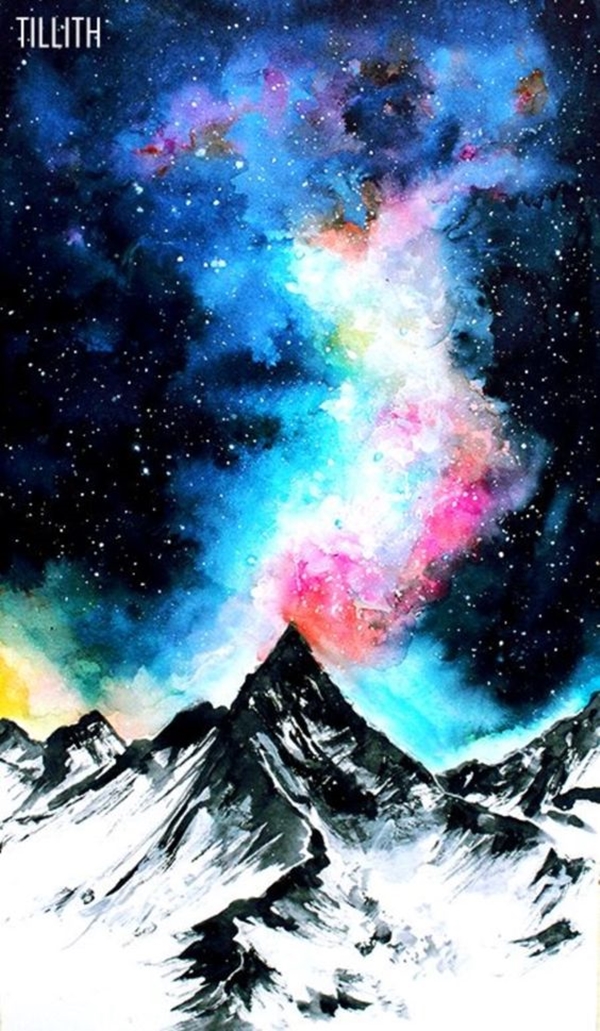 40 Super Cool Milky Way Paintings For Outerspace Lovers