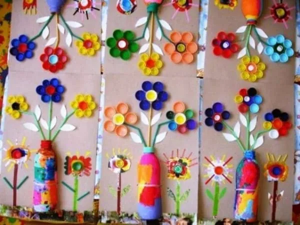 40-DIY-Plastic-Bottle-Cap-Craft-Ideas