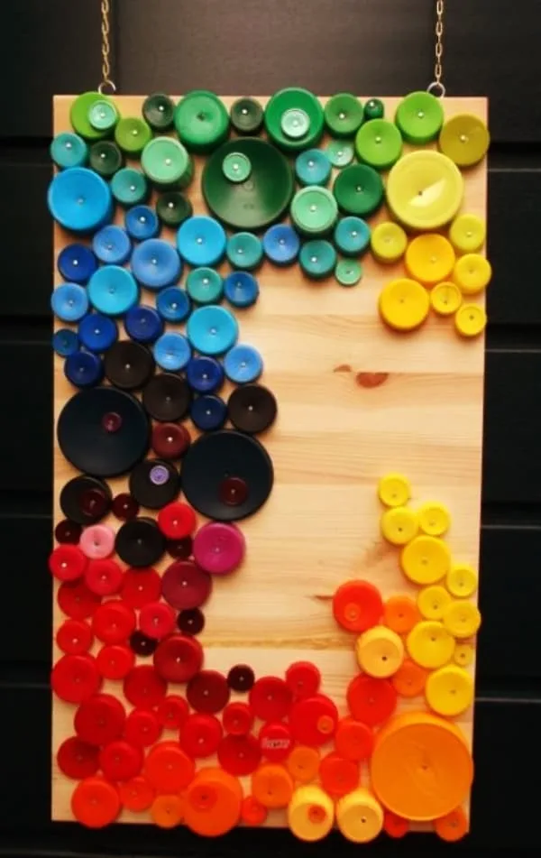 40-DIY-Plastic-Bottle-Cap-Craft-Ideas