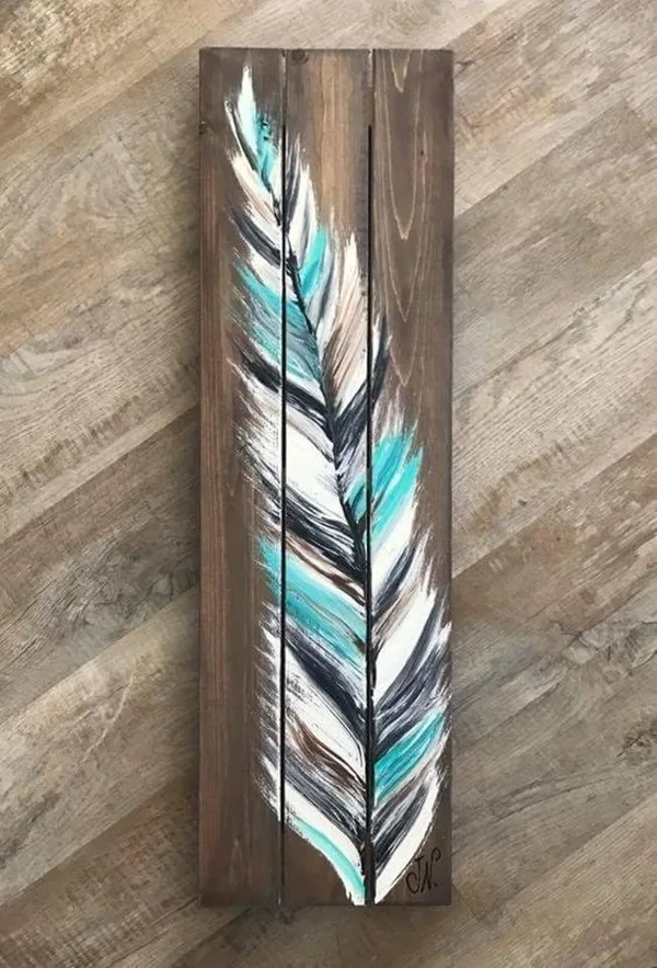Modest-Examples-of-Paintings-On-Wood-Planks