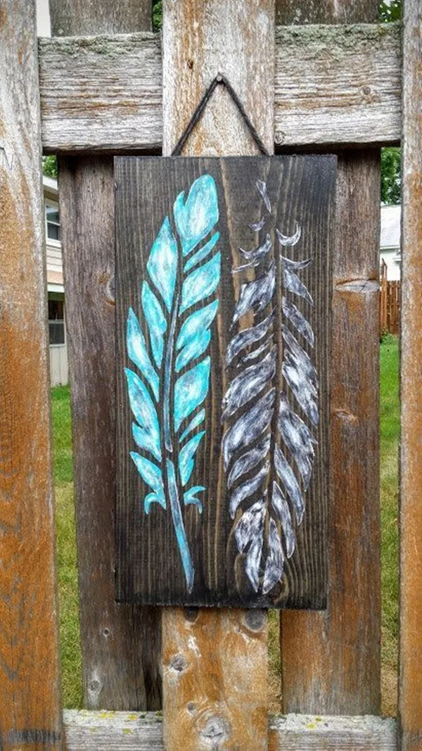 Modest-Examples-of-Paintings-On-Wood-Planks