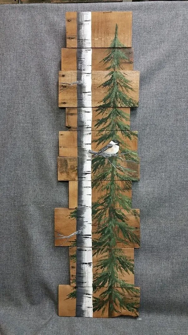 Modest-Examples-of-Paintings-On-Wood-Planks