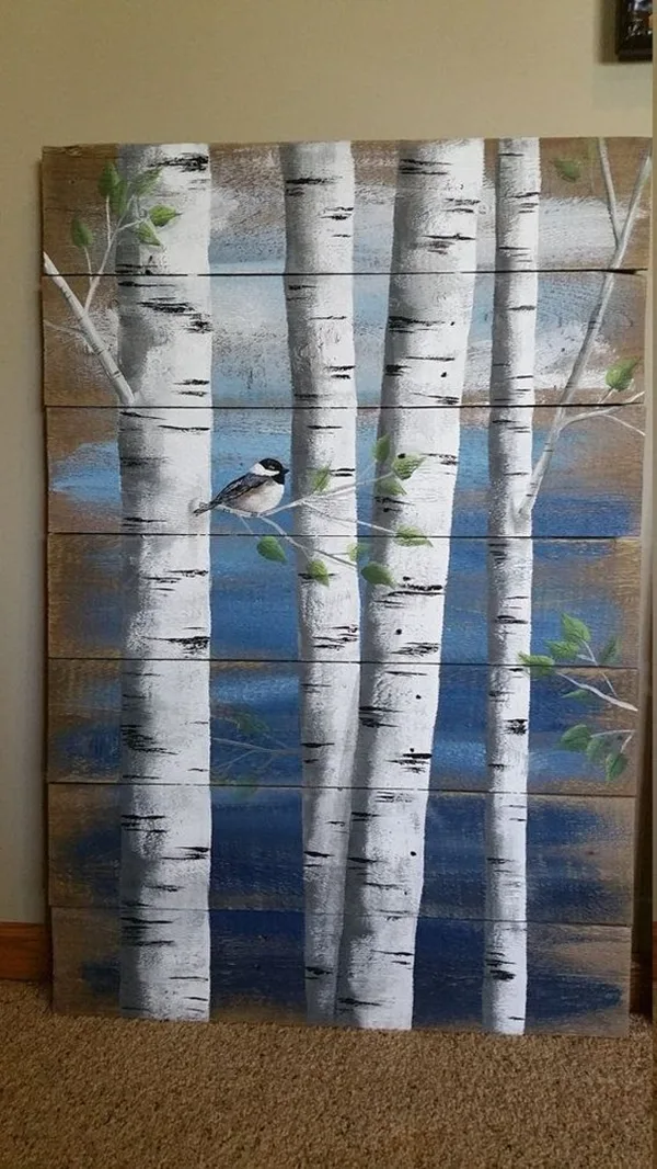 Modest-Examples-of-Paintings-On-Wood-Planks