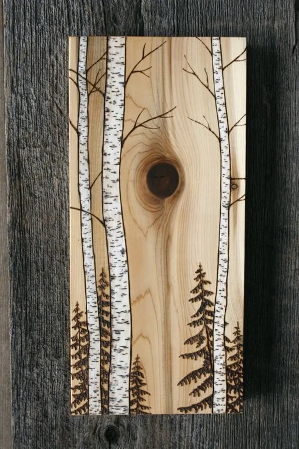 Modest-Examples-of-Paintings-On-Wood-Planks