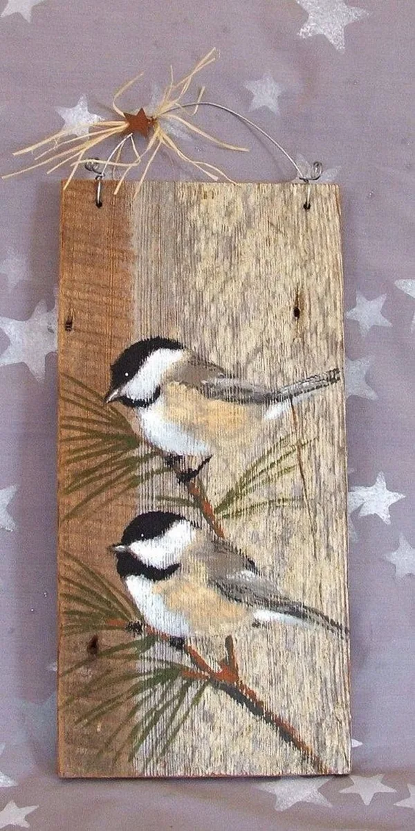 Modest-Examples-of-Paintings-On-Wood-Planks