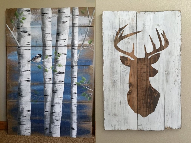 40 Modest Examples of Paintings On Wood Planks